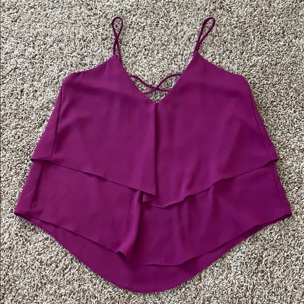 🎉HP 11/2🎉Francesca’s Collections Size S Sheer Tank Top - Picture 3 of 4